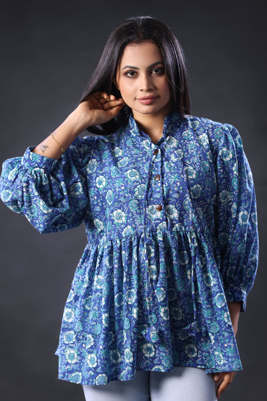 Boho Block Printed Top
