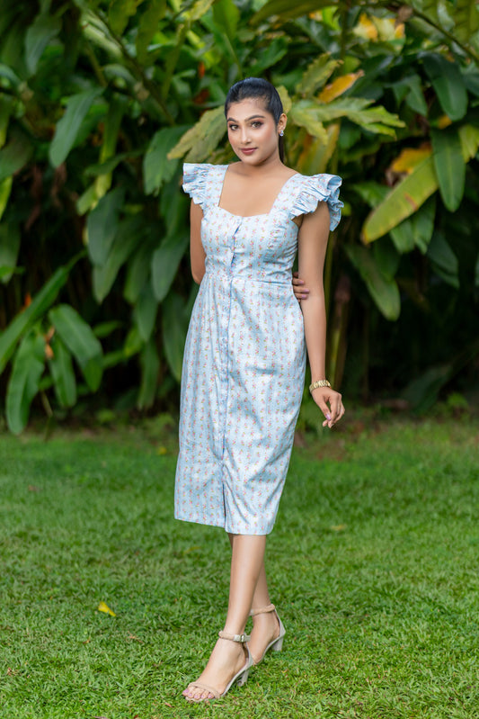 Petal Kiss Midi Dress