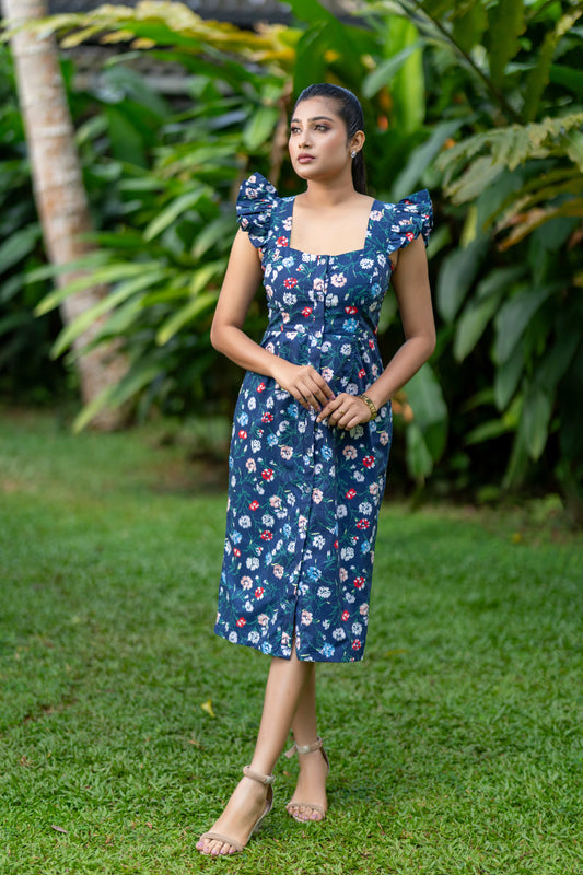 Petal Kiss Midi Dress