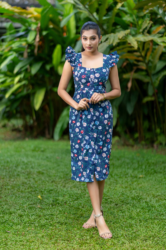 Petal Kiss Midi Dress