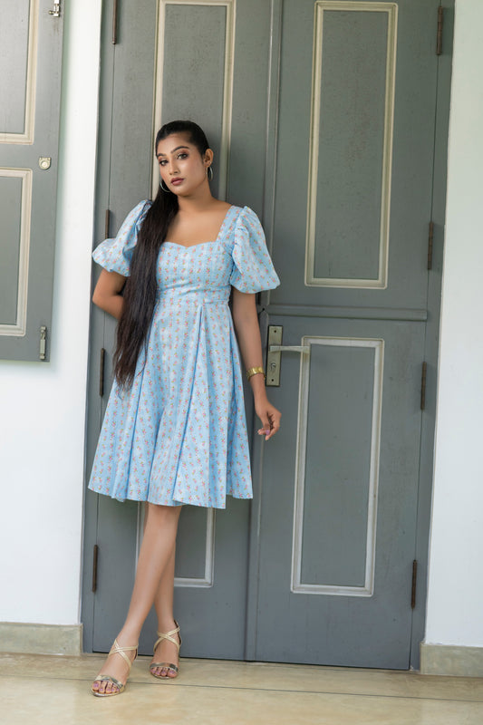 Bell Bloom Sleeve Dress