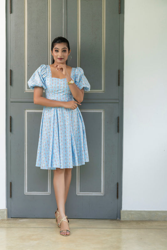 Bell Bloom Sleeve Dress