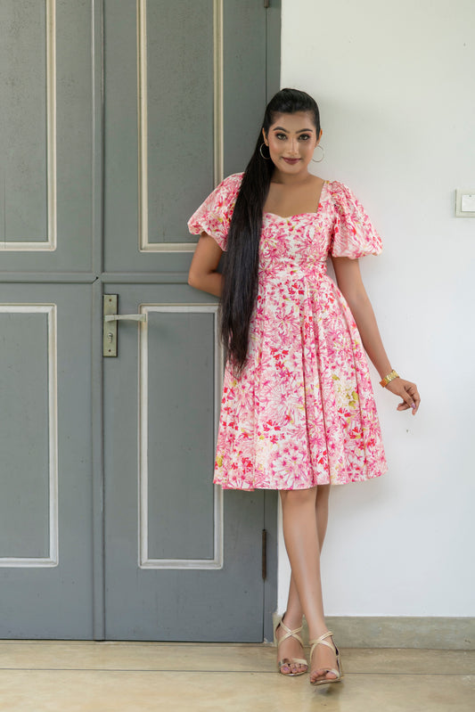 Bell Bloom Sleeve Dress