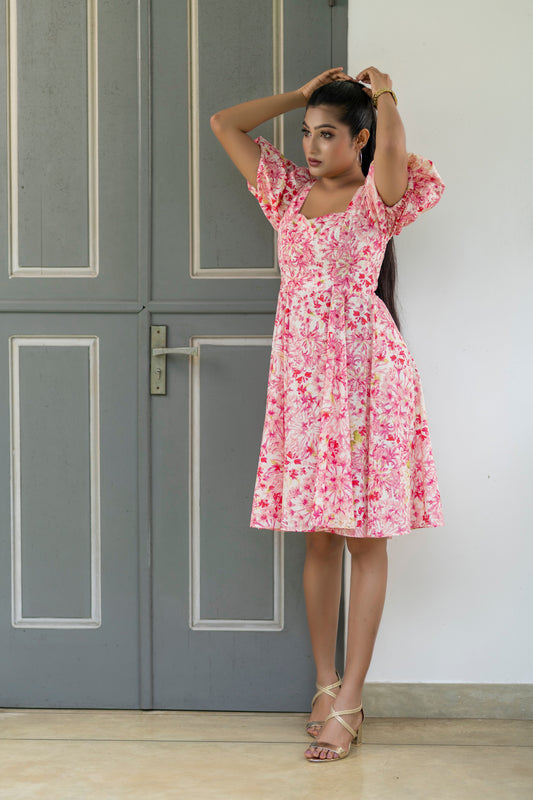 Bell Bloom Sleeve Dress