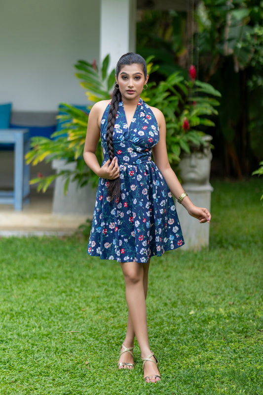 Sun Kissed Halter Dress