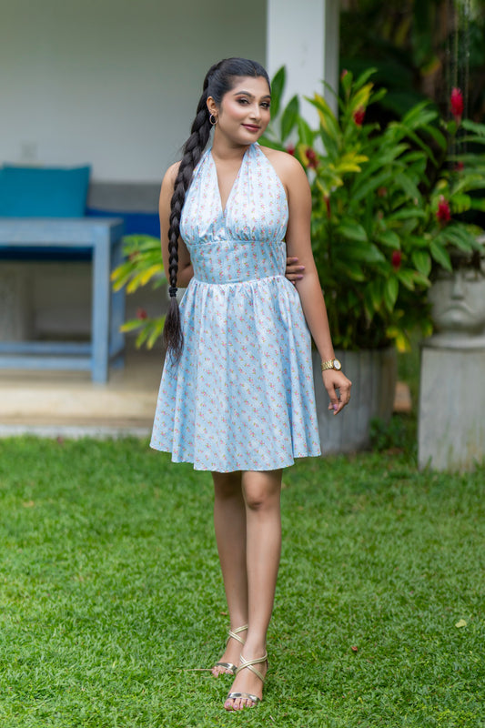 Sun Kissed Halter Dress