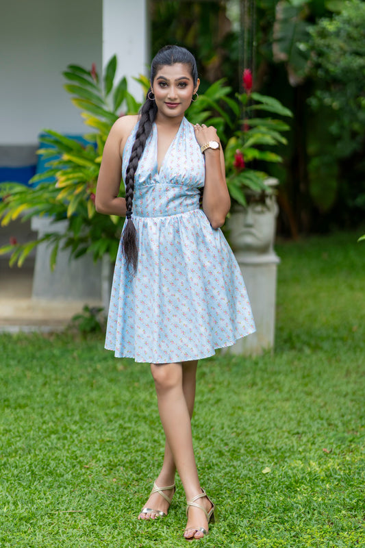 Sun Kissed Halter Dress