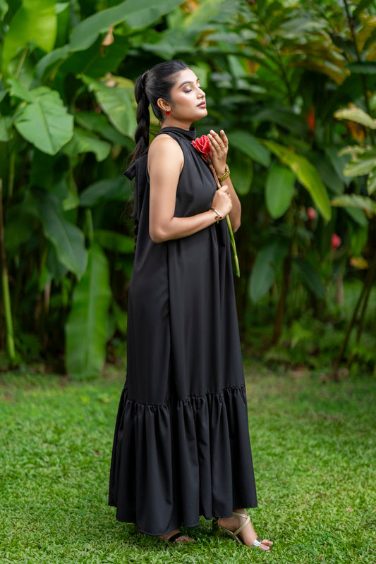 Halter Neck Long Dress