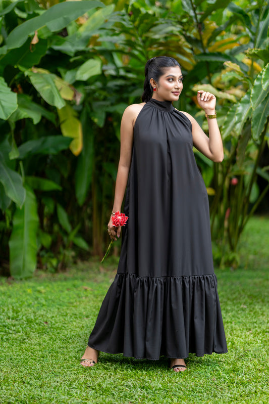 Halter Neck Long Dress