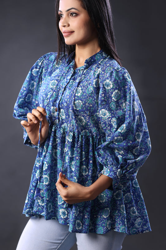 Boho Block Printed Top